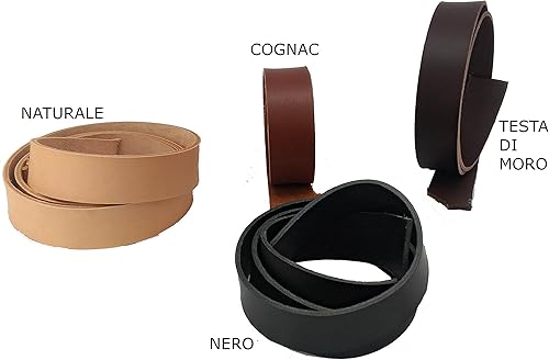 Bande de cuir de H 40 mm – Couleur Noir – adaptée pour multiples usages dont fabrication de ceintures - Nail Gallerys