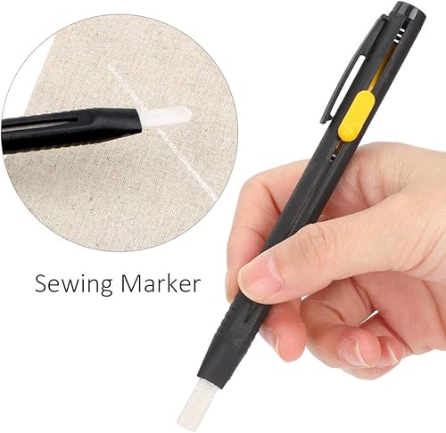 Haofy Set Calk Set Tailor's Chalk Crayer Markers avec 20 Recharges Water Solumered Automatic Disage pour la Couture de la Coute - Nail Gallerys