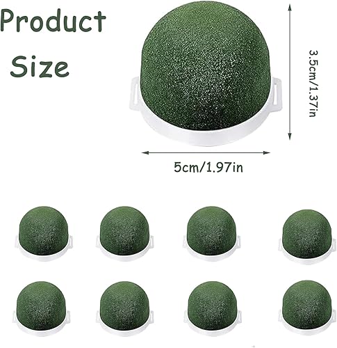 QIUMING Mousse Florale Ronde Flower Foam Bloc De Mousse Florale Floral Mousse Brique Éponge à piquer pour fleurs Pour table, décoration de bouteille de vin et décoration de chapeau artisanal (8) - Nail Gallerys