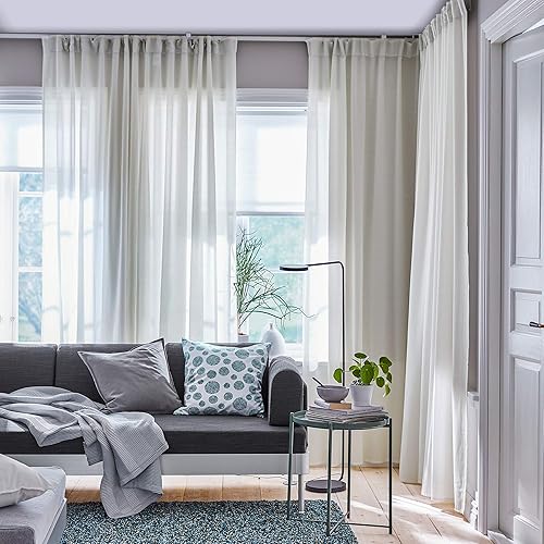 Ikea HILJA Paire de rideaux Blanc 145 x 300 cm - Nail Gallerys