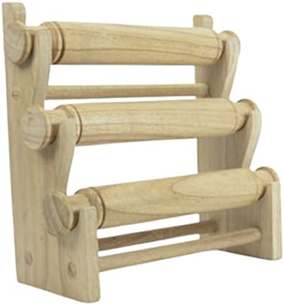 Coco Papaya Porte-Bracelets et Montres/Présentoir à Bijoux 3 joncs en Bois Exotique Brut - Nail Gallerys