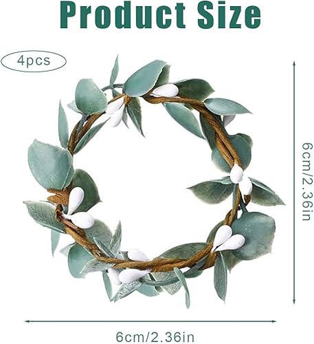 PRAOFRT Lot de 4 ronds de serviette en forme de feuilles tissées à la main, rond de serviette de table pour fête de mariage, dîner, Thanksgiving, anniversaire - Nail Gallerys