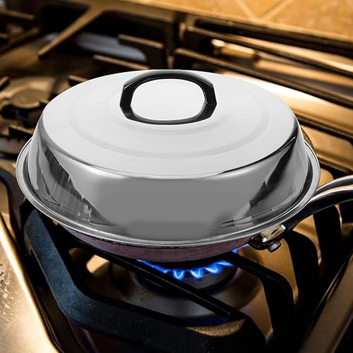 Milisten Couvercle Inoxydable pour Steak Alimentaire BBQ Et Cuisine Couvercle De Cuisson Multi-Usage Design Élégant Et - Nail Gallerys