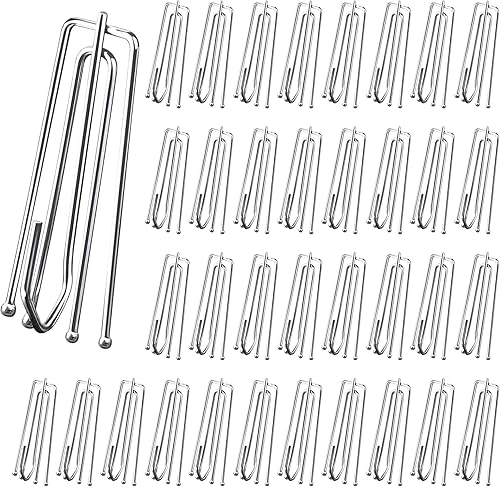 Vegena Lot de 60 crochets à rideaux en acier inoxydable avec 4 dents, pinces à rideaux, crochets pour rideaux et anneaux - Nail Gallerys