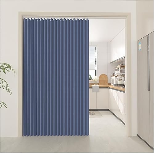 APMOE Rideaux de Porte de Style Accordéon pour Portes, Rideau Porte Entrée avec Bouton Magnétique Anti Froid et Chaleur, Rideau Separation de Piece pour Salon et Cuisine(Vert,150x200cm) - Nail Gallerys