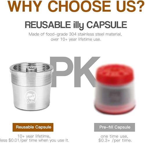 Capsule Caffè Riutilizzabili per illy Machine Portacialde Cafè Compatible avec macchine café Série illy - Nail Gallerys