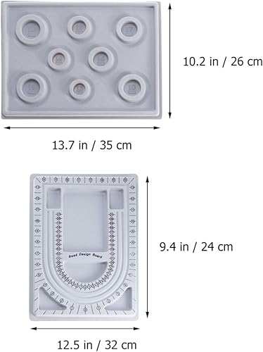 Ciieeo Outil De Mesure Robuste pour La Fabrication De Bracelets Planche De Fabrication De Bijoux Planches De Conception De Perles pour Colliers - Nail Gallerys