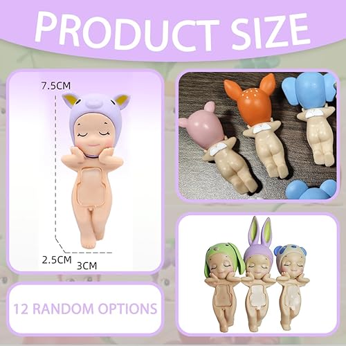 HSKRKOW Figurine Collection Angel Figurine décorative de collection surprise Mini Series Figurine Peut être utilisé dans les téléphones portables, les ordinateurs, les voitures（Modèle aléatoire）（B） - Nail Gallerys