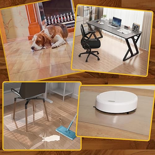 RAUMPA Tapis de protection du sol Tapis de chaise de bureau Tapis transparent pour chaise de bureau Tapis de protection pour chaise de bureau Tapis de sol pour la protection du sol (Couleur : mat - Nail Gallerys