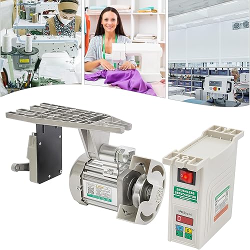 ACROSSPART Moteur de machine à coudre électrique 220 V 750 W Moteur de machine à coudre industrielle Moteur sans balais Servo à économie d'énergie Machine à coudre - Nail Gallerys