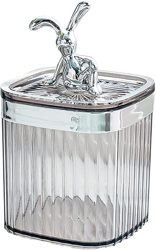 Porte-cure-dents Créatif Transparent,Distributeur de Cure-dents de Grande Capacité Distributeur de Cure-dents en Plastique avec Couvercle pour la Maison et le Restaurant(Gris) - Nail Gallerys