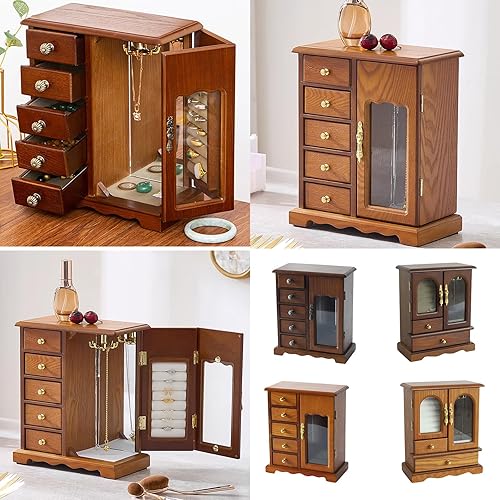 ANMITI Boîte de rangement décorative à bijoux tendance pour organiser les colliers et boucles d'oreilles dans n'importe quelle pièce - Nail Gallerys