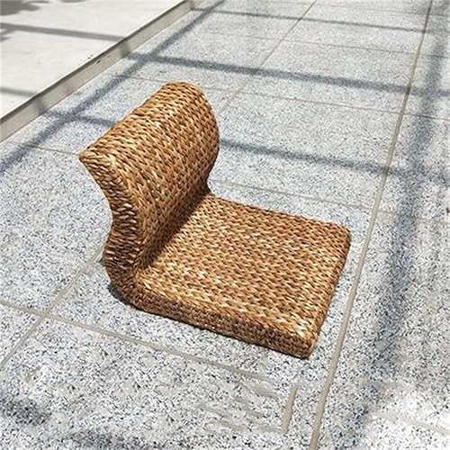 ChengBeautiful Chaise Tatami Chaise sans Jambes de Paille tissée en rotin Tatami Dossier Chaise paresseuse Chaise Chaise Baie fenêtre Chaise (Couleur : Natural1, Size : 37x35x36cm) - Nail Gallerys