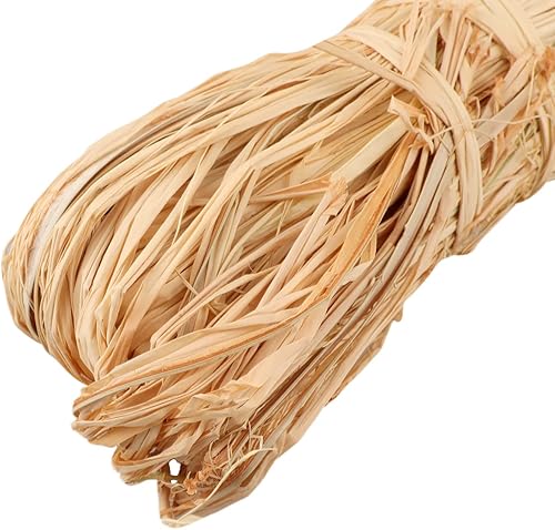 KINGLAKE 300g Raphia Naturel Rafia Naturel pour Bouquets de fleuristes, Artisanat de Décoration,Tissage,Utilisation du Jardin - Nail Gallerys
