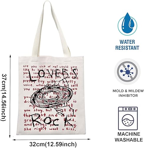 AKTAP Sac fourre-tout inspiré du rock pour fille avec inscription « TV Girl Band Merch » - Nail Gallerys