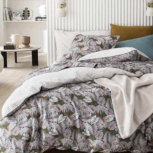 Drap Plat imprimé en Percale de Coton, Luxuria, 270x300 cm, Essix - Nail Gallerys