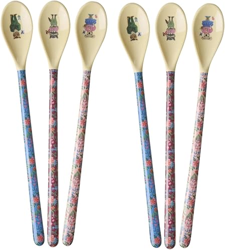 Rice, Lot de 6 Cuillères à latte - Multicolores - Nathalie Lété (MELSP-LNATXC) - Nail Gallerys