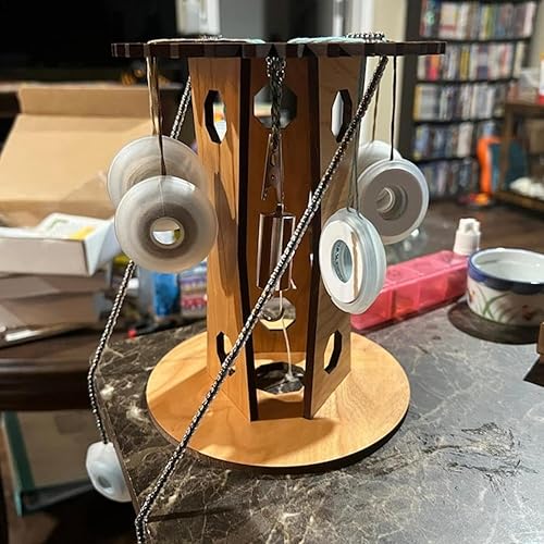 Générique Bureau en Bois Personnalisé Kumihimo Marudai | Disque Kumihimo pour Perles Et Bracelets À Tricoter | Plaques De Tissage De F | Disque De Planche À Tresser en Fil De Bois - Nail Gallerys