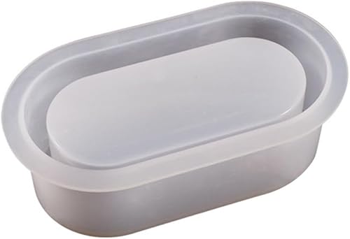 Moule en silicone de forme ovale pour pot de fleurs, vase en résine pour béton, ciment et résine, artisanat - Nail Gallerys