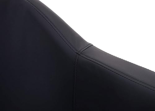 Fauteuil de Salon HWC-H93a, Fauteuil Cocktail Fauteuil Relax Fauteuil - Similicuir Noir - Nail Gallerys