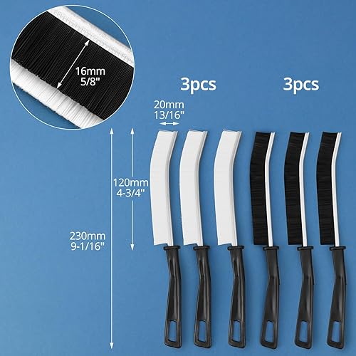 QWORK® Kit de Brosse de Nettoyage des Interstices, 9 Brosse de Nettoyage et 2 Spatules, pour Crevasses et Cuisinière - Nail Gallerys