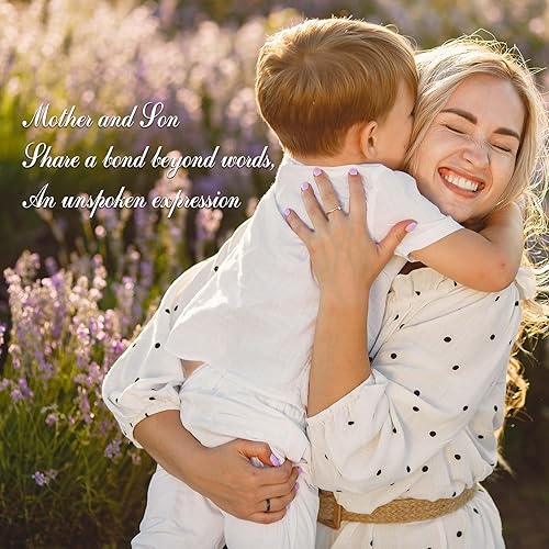 Loyzcy Figurines mère et fils, cadeaux d'anniversaire de la part d'un fils, cadeaux de remerciement pour femme, figurines sculptées peintes à la main, cadeau de fête des mères, Noël, nouvelles mamans - Nail Gallerys