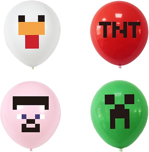 Krilucly Lot de 12 ballons de décoration d'anniversaire, de fête d'anniversaire, de fête de jeu, ballons en latex, accessoires de fête pour enfants - Nail Gallerys