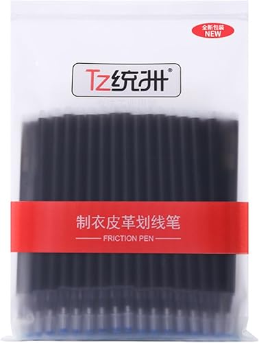 Lot de 100 recharges de tissu effaçables à la chaleur - Marqueurs d'encre disparaissant à haute température - Marqueurs de tissu pour broderie, point de croix, travaux d'aiguille, couture, matelassage - Nail Gallerys