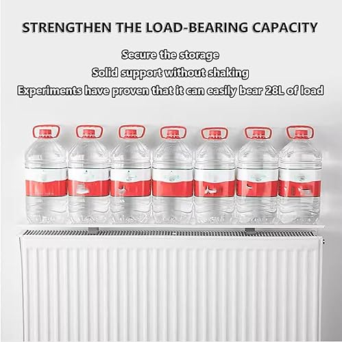 Etagere Radiateur sans Percer,Etagere Radiateur sans Percer,Décoration de cloison au Dessus de hotte chauffante,Pas besoin de percer des trous pour l'installation,pour Bureau à Domicile.(80cm) - Nail Gallerys