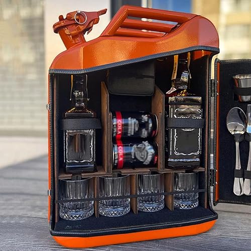 Jerrican personnalisé Whisky Bar Cabinet Portable Mini Boissons Cabinet pour Homme Armoire de bar personnalisable - Nail Gallerys