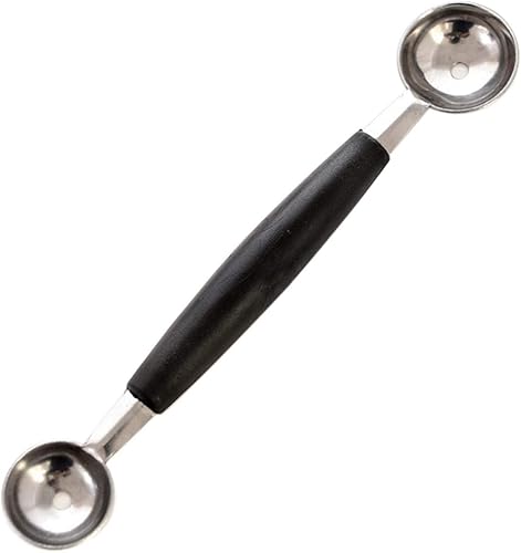 Gusengo Cuillère À Melon, Cuillère À Bille pour Melon, Couteau À Découper Fruits, Creative Double Fin Cuillère en Acier Inoxydable Scoop, Multi Fonction Fruit Cuillère, Cuisine Outils pour Fruits - Nail Gallerys