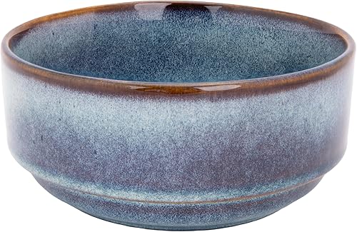 Cosy & Trendy Lot de 4 Bols en Grès Jade, Indigo, D15Xh7 Cm - Nail Gallerys