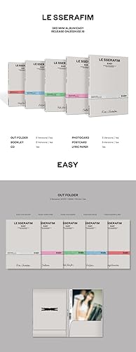 LE SSERAFIM - 3rd Mini Album EASY Compact version CD (KIM CHAE WON ver.) - Nail Gallerys