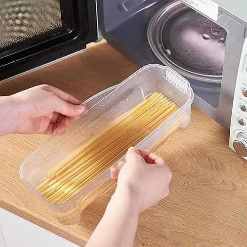 SHRIGM Machine à pâtes au Micro-Ondes | Boîte de Cuisson hermétique de Nouilles Spaghetti,Cuiseur Vapeur pour pâtes, récipient de Stockage des Aliments pour Nouilles, céréales, Fruits, Baies, laitue - Nail Gallerys