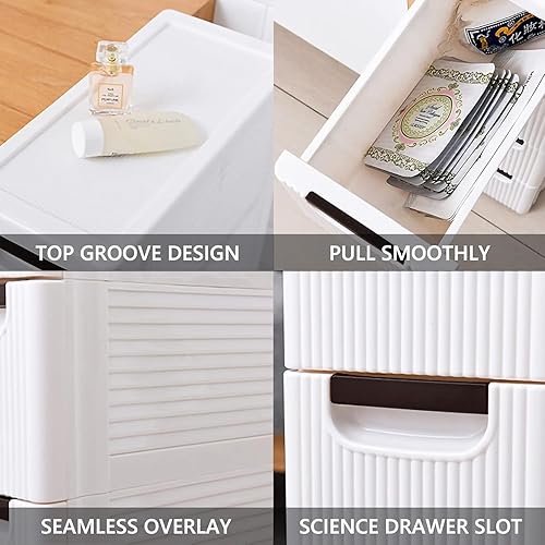 Meuble de salle de bain mince avec tiroir coulissant, tour de rangement sur roulettes, organisateur de tour de rangement (6 tiroirs) - Nail Gallerys