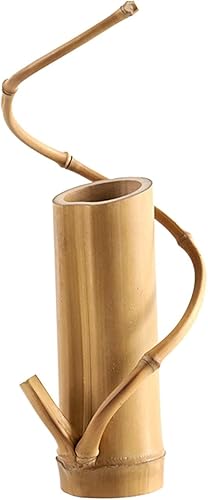 Sharplace Vase décoratif en Bambou 15x5cm, Support d'arrangement de Fleurs Multifonctionnel, Fait à la Main pour décor de Table Basse, Robuste - Nail Gallerys