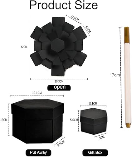 Gxlaihly Boîte à Surprise,Boite Cadeau Creative,Explosion box,Album Photo Scrapbooking Gift Box,Boite Cadeau Anniversaire Explosion Box,Coffret cadeau pour les amoureux, les amis et la famille - Nail Gallerys