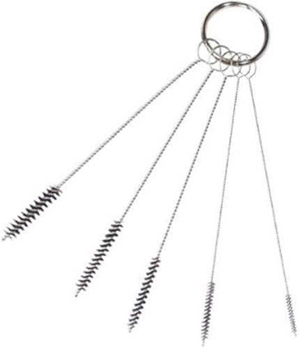 Vektenxi Lot de 5 flacons de brosse de nettoyage en nylon pour pailles, verres, claviers, bijoux exquis - Nail Gallerys