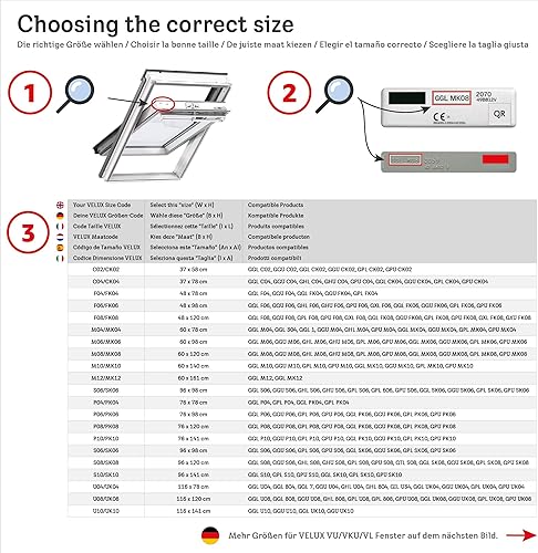 VELUX Original Volet Roulant Souple, M04, MK04 - Nail Gallerys