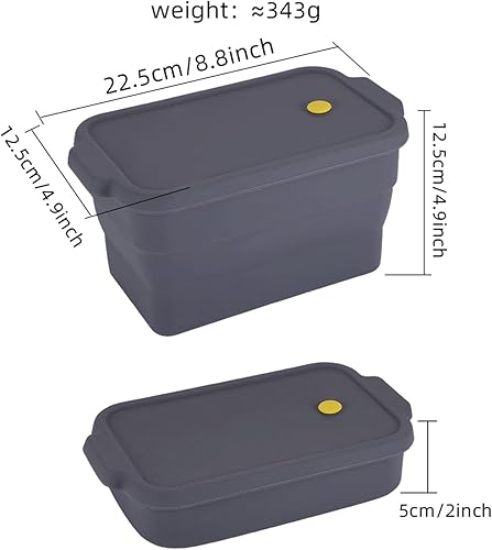 Melearch Moule à Pain, Moule à Gâteau Rectangulaire Antiadhésif, Moule Silicone Pliable avec Couvercle, Accessoires Air Fryer, Moules à Pâtisserie, pour Toasts, Sandwichs, Brownies - Nail Gallerys