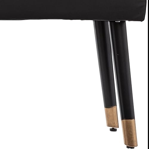 Atmosphera - Banquette Salome Noir - Velours - Nail Gallerys