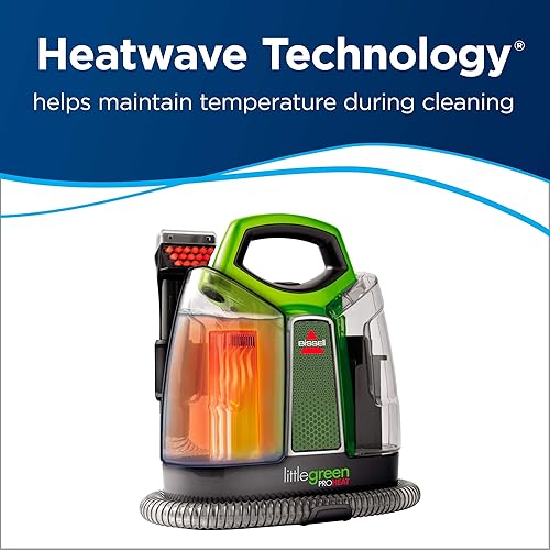 BISSELL Little Green Proheat 2513E Nettoyeur en profondeur portable pour voiture et auto avec outil autonettoyant HydroRinse pour tapis et tissus d'ameublement - Nail Gallerys