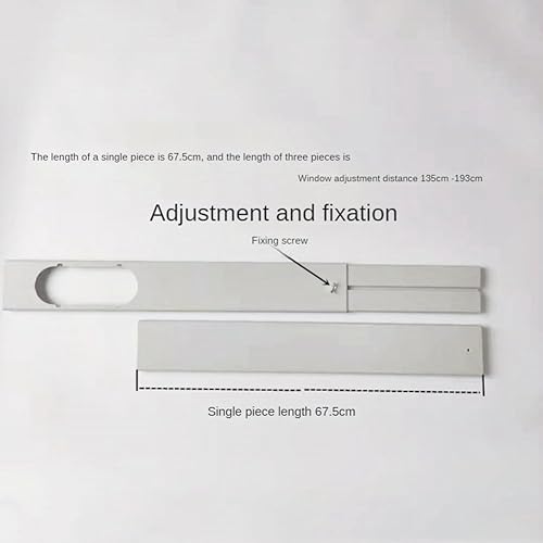 Loufy Lot de 3 plaques de fenêtre portables réglables pour climatiseur - 55 - Nail Gallerys