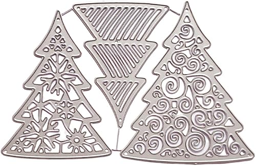 Matrice de Découpe Arbre de Noël Dies de Decoupe Matrices de Découpe Scrapbooking Cutting Dies Métal Pochoirs de Découpe Outil Gaufrage pour DIY Album de Scrapbooking en Papier Carte - Nail Gallerys