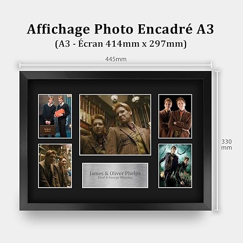 HWC Trading A4 James & Oliver Phelps Fred & George Weasley Cadeaux Imprimé Signé Autographe Photo pour les fans de cinéma - A4 - Nail Gallerys
