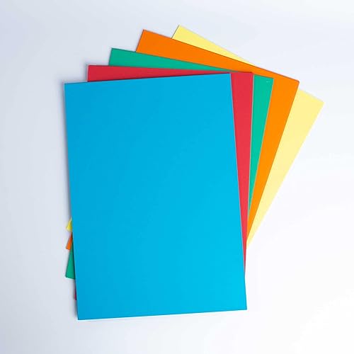 House of Card & Paper Lot de 300 feuilles cartonnées 160 g/m² Format A6 Couleurs vives assorties - Nail Gallerys