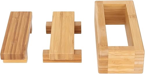 Boîte de moule à sushi, boîte de moule à riz à sushi bricolage portable rectangulaire en bois de bambou inodore léger pour la cuisine pour débutant - Nail Gallerys