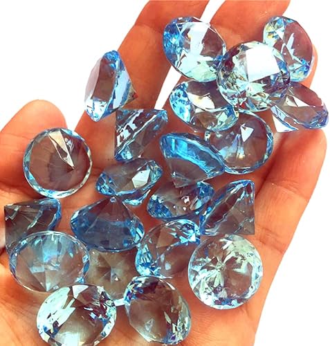 Duories Lot de 120 pierres décoratives en acrylique - Diamants - Pour mariage, anniversaire, Noël, fête - Rouge - Nail Gallerys