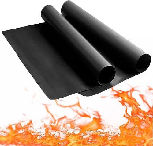 Tapis de Cuisson Réutilisable pour Barbecue/Four/Plancha, 2 Pièces (30x40cm), Antiadhésif, Résistant à 260°C, Sans BPA/PFOS – Pour Gril, Cuisson au Gaz, Charbon et Four - Nail Gallerys