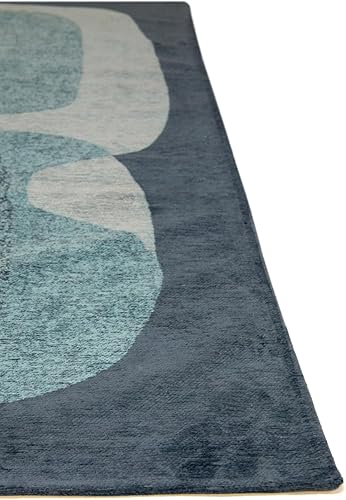 BENEFFITO Tapis - Collection Poum Poum Orange Cocktail - Tapis d'intérieur Moderne et Doux - Rectangulaire - 140 x 200 cm - Nail Gallerys